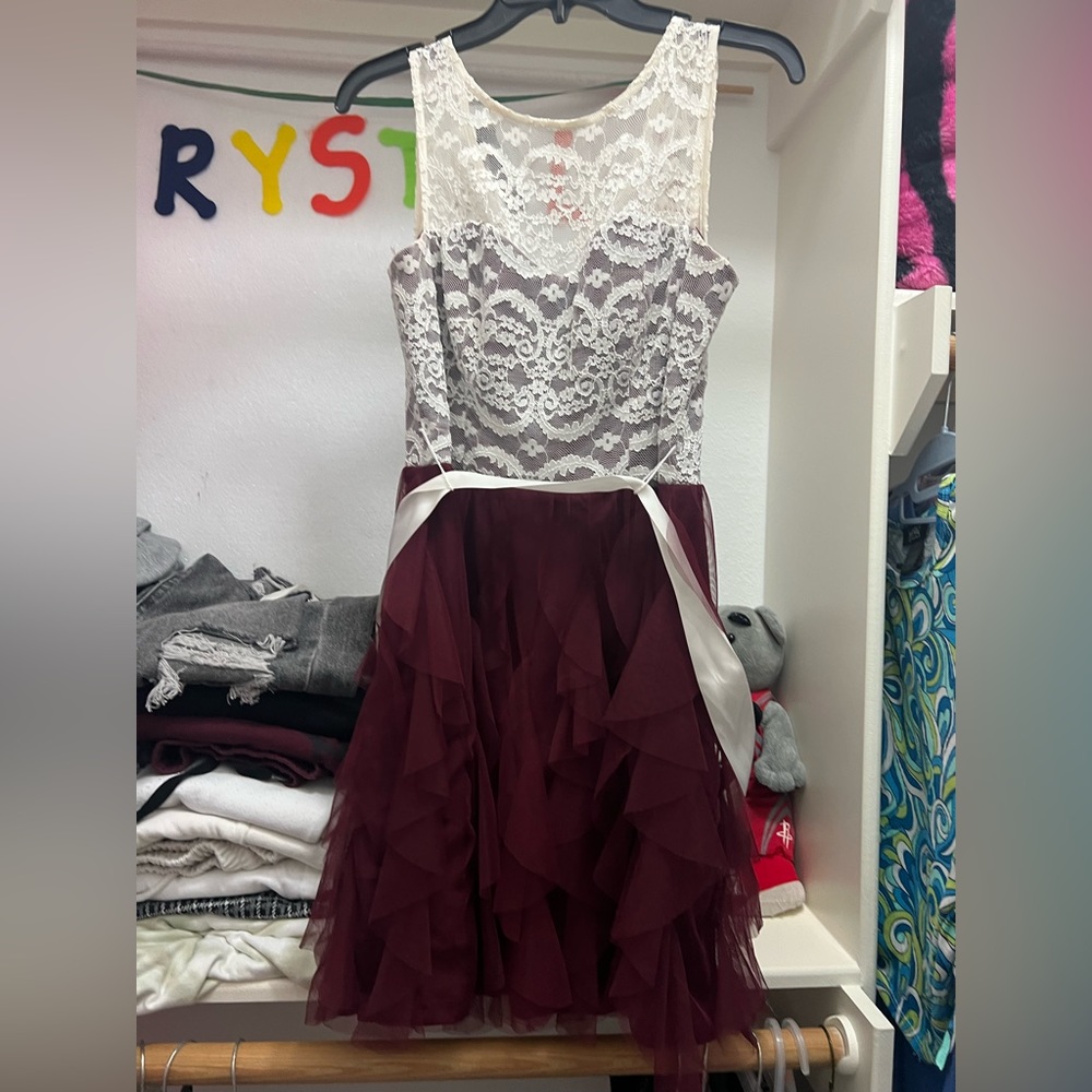 Maroon dress